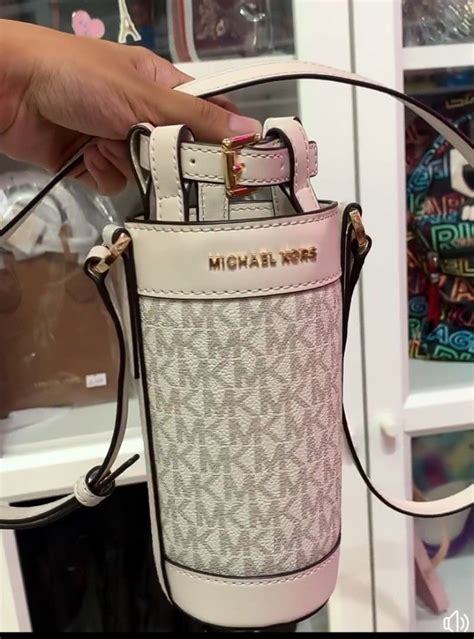 michael kors bottled water|Large Logo Water Bottle Crossbody Bag .